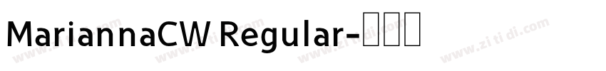 MariannaCW Regular字体转换